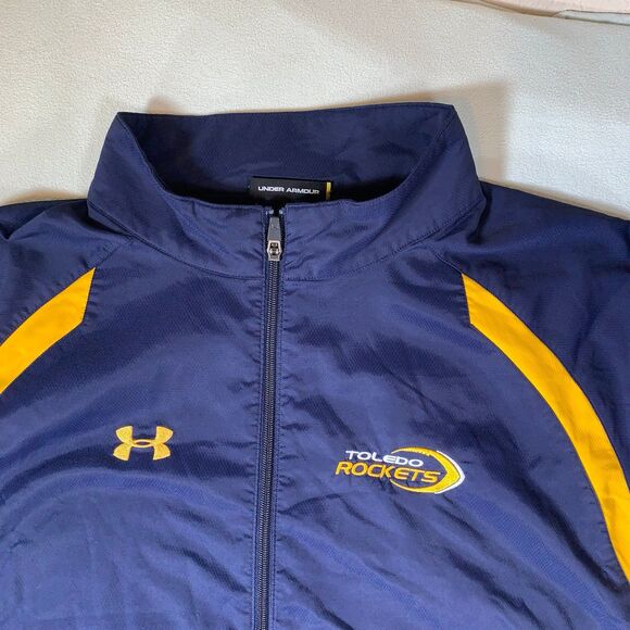 Under Armour Men's Navy and Yellow Jacket - Picture 3 of 7